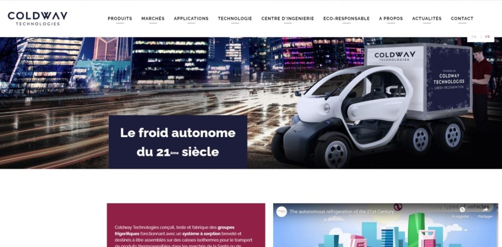 New Coldway Technologies Website: The Cold of the Future is Already Available!